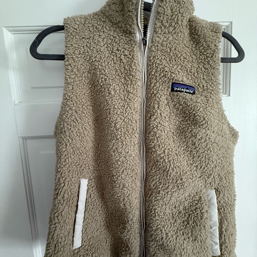 Patagonia Kids Beige Fleece Vest